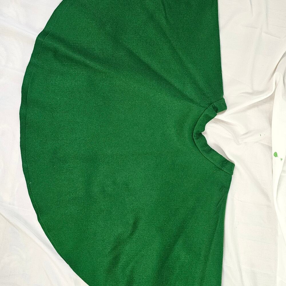 Retro green felt poodle circle skirt 1950s sock hop Halloween Grease LXL - Picture 7 of 9